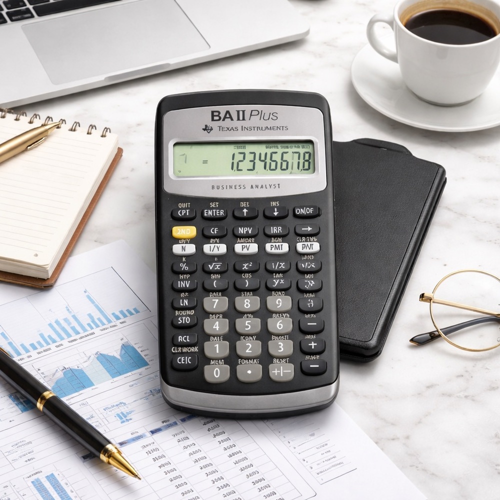 Texas Instruments BA II Plus Financial Calculator - Black - Picture 7 of 7